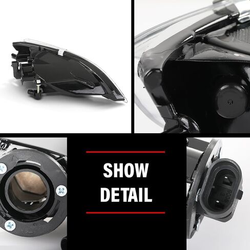 ANDPLAY Pair of Front Bumper Fog Light Driving Lamp Halogen Compatible with Toyota Sienna 2006 2007 2008 2009 2010 81220AE020, 81210AE020, TO2592122, TO2593122 White in Kuwait