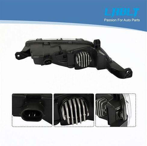 LABLT Fog Light Lamp w/Bulb Replacement for 2017 2018 Fusion Explorer Right Passenger Side HS73-15A254-DB HS73-15A255-DB in Saudi Arabia