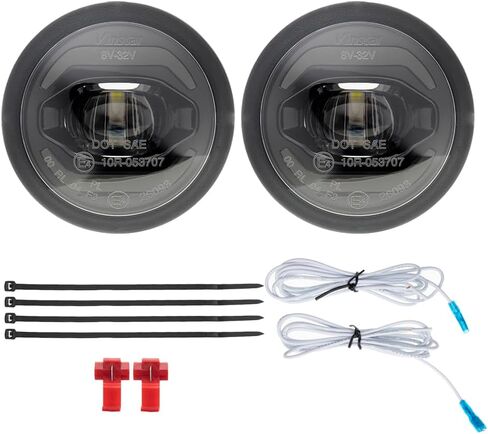 مصابيح الضباب Camaro LED DRL لعام 2010 2011 2012 2013 Chevy Camaro White LED النهار الجري الإضاءة للسائق الأمامي جانب الركاب القيادة مصابيح بقعة الضباب مجموعة الضوء عدسة مدخنة OEM # GM2590104 GM2592297C in Saudi Arabia