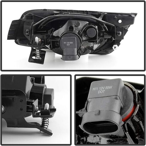 ACANII - For 2008-2010 Honda Odyssey Smoked Lens Bumper Fog Lights Driving Lamps w/Switch and Bulbs Assembly Left+Right in Saudi Arabia