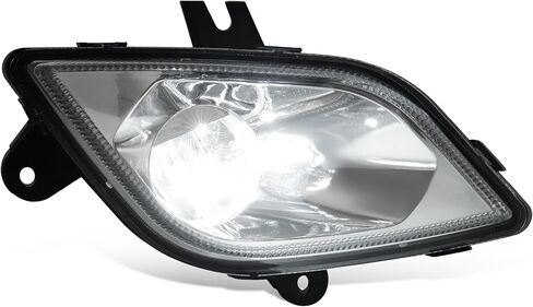 مصابيح الضباب LED الكاملة اليمنى متوافقة مع 2018-2024 Freightliner Cascadia عدسة شفافة مبيت الكروم مصباح الضباب الأمامي DRL سائق واستبدال جانب الركاب لـ A6603653003 in Saudi Arabia