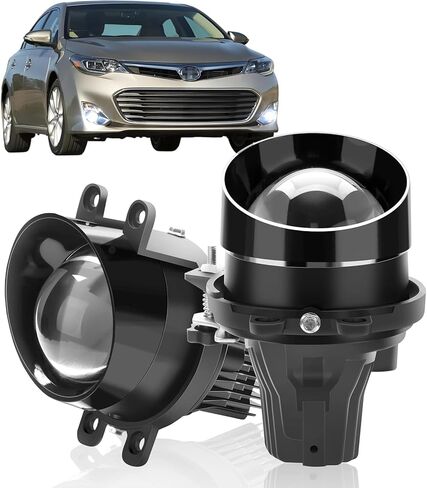 3 Inch Bi-LED Projector Fog Lights Kit For Toyota Camry 2007-2014, 20000LM Super Bright Fog Driving Lamps with 3 Colors (6000K/4500K/3000K), High/Low Beam Laser Lens, Easy to Install in Kuwait