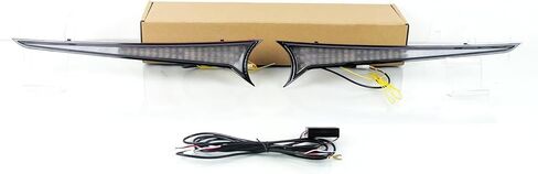 مصابيح LED للشبكة الأمامية المركزية مصابيح غطاء محرك السيارة مناسبة لـ 2018-2023 Toyota Camry SE XSE TRD ضوء الضباب الأبيض DRL والعنبر ضوء إشارة الانعطاف المتسلسل، سهل التركيب in Kuwait