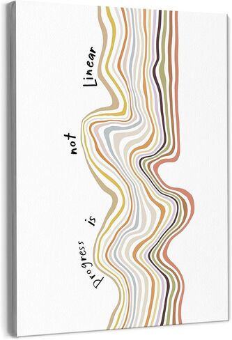 Therapist Office Decor,Inspirational Mental Health Wall Art Decor,Therapist Gifts,Progress is not Linear Mental Health Wall Art for Classroom School Counselor Office Decor,11x14 Inches Framed in Saudi Arabia