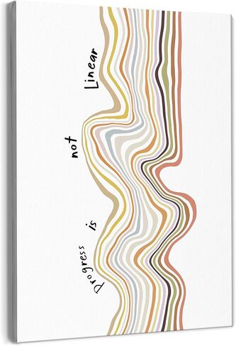 Therapist Office Decor,Inspirational Mental Health Wall Art Decor,Therapist Gifts,Progress is not Linear Mental Health Wall Art for Classroom School Counselor Office Decor,11x14 Inches Framed in Saudi Arabia