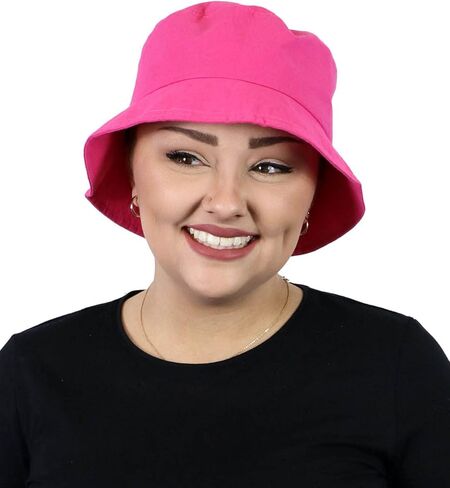 Hats Scarves & More Bucket Hat Womens Chemo Cancer 50+ UPF UV Sun Protection Adjustable Fit for Small Heads Foldable Beach in Kuwait