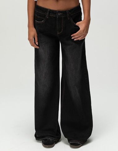 Rsq Womens Low Rise Baggy Jeans in Saudi Arabia