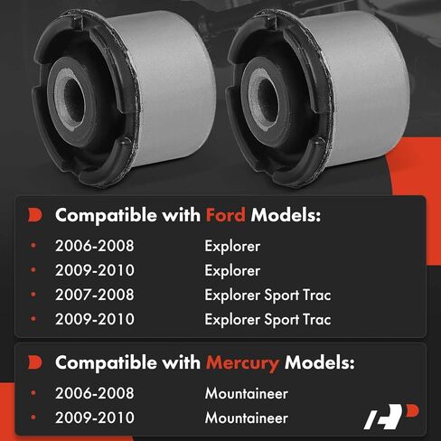 A-Premium 2 × طقم جلبة ذراع التحكم العلوي الأمامي، متوافق مع Ford Explorer 2006-2010، Explorer Sport Trac 2007-2010 وMercury Mountaineer 2006-2010 in Saudi Arabia