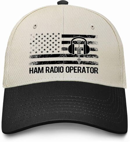 قبعة Weiweiwu ham Radio Operator للرجال، قبعات بيسبول قطنية مغسولة، قبعة أبي قابلة للتعديل مجنون in Kuwait