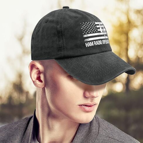 Weiweiwu ham Radio Operator hat for Men Vintage Cotton Washed Baseball Caps Adjustable Dad Hat Crazy in Saudi Arabia