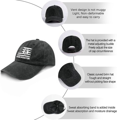 Weiweiwu ham Radio Operator hat for Men Vintage Cotton Washed Baseball Caps Adjustable Dad Hat Crazy in Saudi Arabia