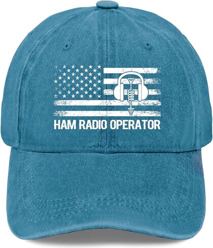 Weiweiwu ham Radio Operator hat for Men Vintage Cotton Washed Baseball Caps Adjustable Dad Hat Crazy in Saudi Arabia