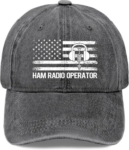 Weiweiwu ham Radio Operator hat for Men Vintage Cotton Washed Baseball Caps Adjustable Dad Hat Crazy in Saudi Arabia