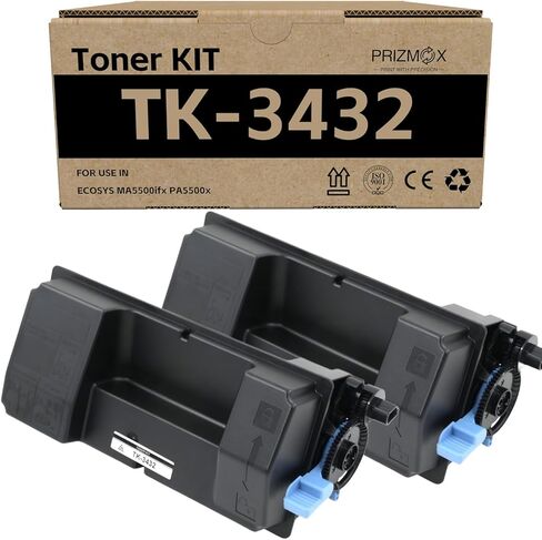 خرطوشة حبر سوداء TK3162 TK-3162 متوافقة مع Kyocera TK3162 1T02T90US0 لطابعة ECOSYS P3045dn P3050dn P3055dn P3060dn (12500 صفحة، عبوتان) in Kuwait