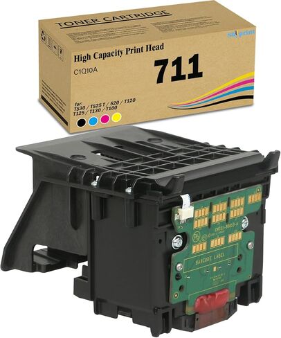 SkyPrint 711 Printhead Kit (C1Q10A Pinter Head) Replacement for HP T530 T525 T520 T120 T125 T130 T100 Large Format Plotter Print Head Upgraded Chip in Saudi Arabia