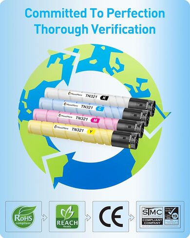 MasaiMara TN321 TN-321 TN321K TN321C TN321M TN321Y Toner Cartridges for Konica Minolta bizhub C224 C284 C364 C224e C284e C364e C7822 C7828 C7822e C7828e Printer (Black Cyan Magenta Yellow, 4-Pack) in Saudi Arabia