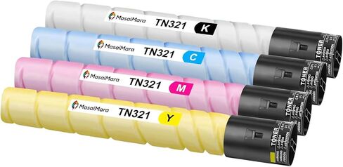 MasaiMara TN321 TN-321 TN321K TN321C TN321M TN321Y Toner Cartridges for Konica Minolta bizhub C224 C284 C364 C224e C284e C364e C7822 C7828 C7822e C7828e Printer (Black Cyan Magenta Yellow, 4-Pack) in Saudi Arabia