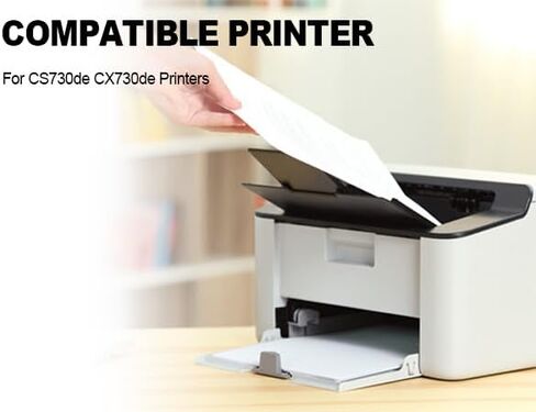 CS730 Toner Cartridge 71C1HK0 71C1HC0 71C1HY0 71C1HM0 Compatible for Lexmark CX730de CS730de Printers（4Pack, BCMY） in Kuwait