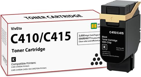 C410 C415 Toner Cartridges Black (with New Chip) Replacement for Xerox C410 Toner Cartridge 006R04677 for VersaLink C410 C415 C415DN Printers, 1-Pack C410 High Capacity Cartridge in Kuwait