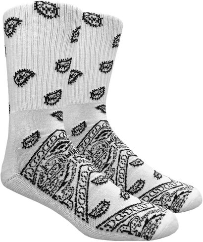 COUVER Unisex Bandana Socks/Mid-Calf Crew Socks in Saudi Arabia