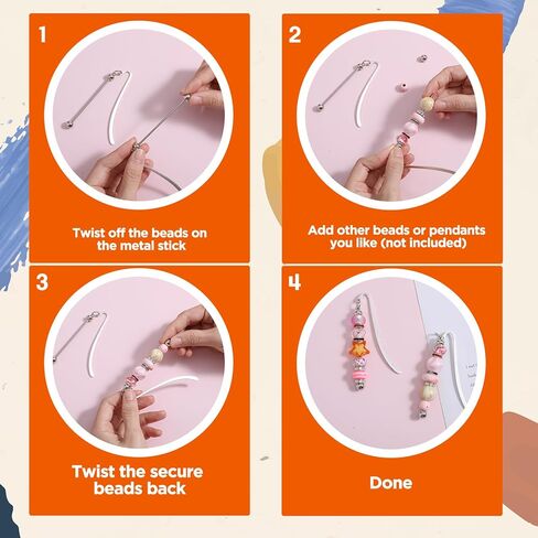 20 قطعة من الإشارات المرجعية القابلة للخرز، DIY شريط معدني فارغ، إشارة مرجعية للخرز، حرفة مطرزة حديثة، قلادة مجوهرات ساحرة، هدية خرز، شريط إشارة مرجعية بالجملة للطلاب، اللوازم المكتبية، حرفة المجوهرات، قلادة ساحرة in Saudi Arabia