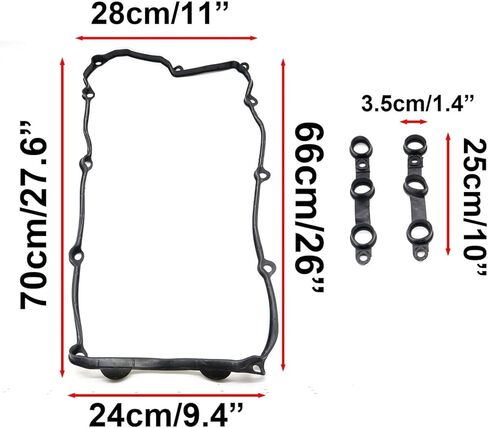 3 قطعة محرك السيارة غطاء الصمام مجموعات ربط السيراميك الارضي ل BMW 323i 323is 328i 328is M3 528I E36 E39 1996 1997 1998-2002 11120034108 11129070532 in Kuwait
