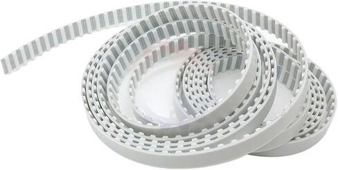 Open Timing Belt Pitch 5.08mm Belt Drive Belt Type Open Belt Pulley Belt(5 Meter,XL - White,Belt width 12mm) in Kuwait