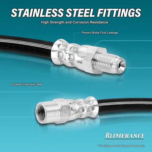 2Pcs Brake Hose Rear Left Rear Right Brake Hydraulic Hose Replacement fits Mitsubishi Galant 2.4L 2004 2005 2006 2007 2008 2009 2010 2011 2012 in Kuwait