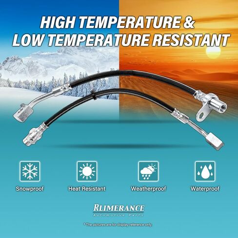 Brake Hoses Replacement 2PCS Front Left Right Break Hydraulic Hose Kit fits International Harvester M800 2.5L 1968 1969 1970 1971, fits International Harvester M800 3.2L 1968 1969 1970 1971 in Kuwait