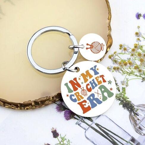 OEHEDOU Gifts For Crocheters Women Crochet Gifts For Crocheters Unique Gift For Crocheter Gift For Crochet Lovers Crochets Keychain For Women Friends Birthday Presents For Crochets Lovers Female in Saudi Arabia