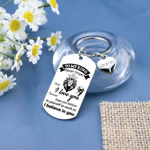 Valentines Gift for Boyfriend Birthday Gifts for Husband Birthday Fathers Gifts Sweetest Anniversary Valentines Day Gift for Husband Boyfriend To My King Keychains Fathers Day in Saudi Arabia