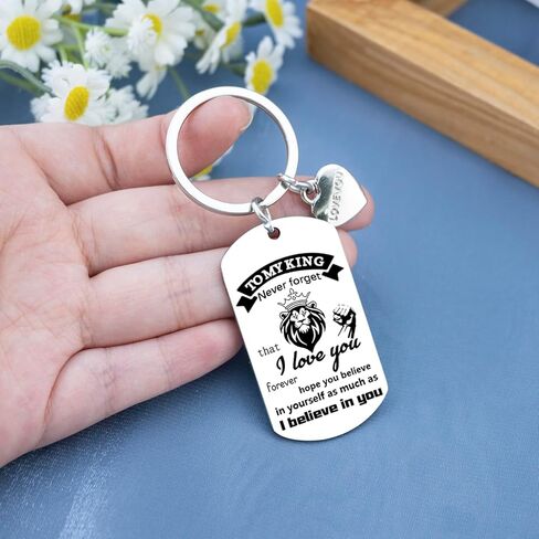 Valentines Gift for Boyfriend Birthday Gifts for Husband Birthday Fathers Gifts Sweetest Anniversary Valentines Day Gift for Husband Boyfriend To My King Keychains Fathers Day in Saudi Arabia