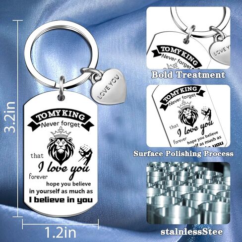 Valentines Gift for Boyfriend Birthday Gifts for Husband Birthday Fathers Gifts Sweetest Anniversary Valentines Day Gift for Husband Boyfriend To My King Keychains Fathers Day in Saudi Arabia