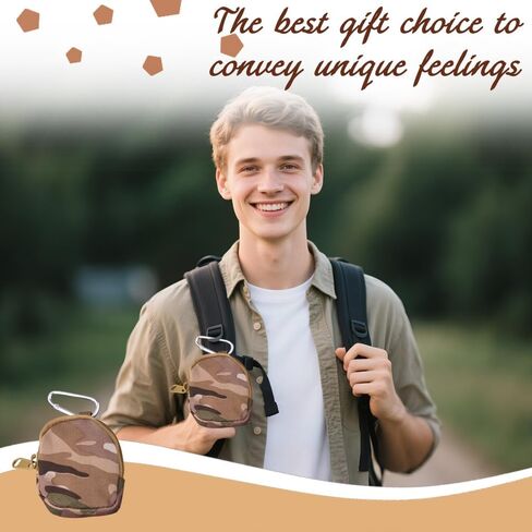 Tiny Tactical Bag Pendant Keychain Small Backpack Charm Keyring Zipper Treat Bag for Dog Walking Training Key Holder Outdoor Portable Key Organizer Dog Treat Pouch in Kuwait