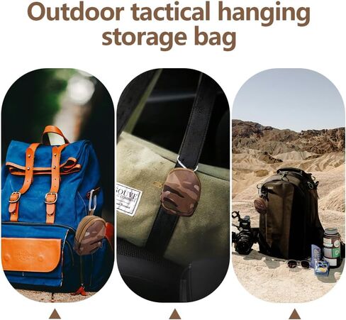 Tiny Tactical Bag Pendant Keychain Small Backpack Charm Keyring Zipper Treat Bag for Dog Walking Training Key Holder Outdoor Portable Key Organizer Dog Treat Pouch in Kuwait