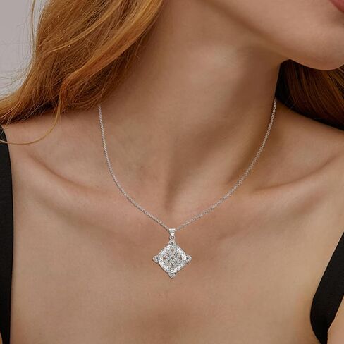 عقدة سلتيك قلادة S925 الفضة الاسترليني مكعب زركونيا خمر الأيرلندية الساحرات عقدة قلادة قلادة ويتشي نودو دي بروجا بلاتا الأيرلندية الويكا الصليب المجوهرات هدية للنساء الرجال عيد الميلاد عيد ميلاد in Kuwait