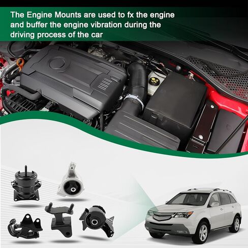 SCITOO Engine Motor and Trans Mount Full Set for Acura for MDX 3.5L 2003-2006, for Honda for Pilot 3.5L 2006-2008 Replace A4519HY A4533 A4523 A4531 A4532 in Saudi Arabia