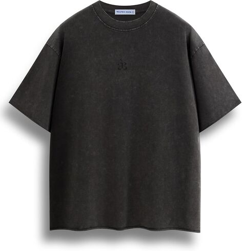 Aelfric Eden Mens Oversized T Shirt Heavyweight Cotton Shirts Washed Vintage Tees Short Sleeve Tops in Saudi Arabia