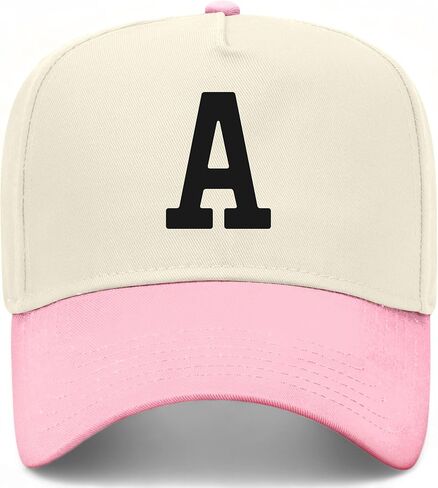 Letter A Vintage Trucker Hat | Alphabet Name Initial | Premium Snapback Baseball Hat for Men & Women in Saudi Arabia