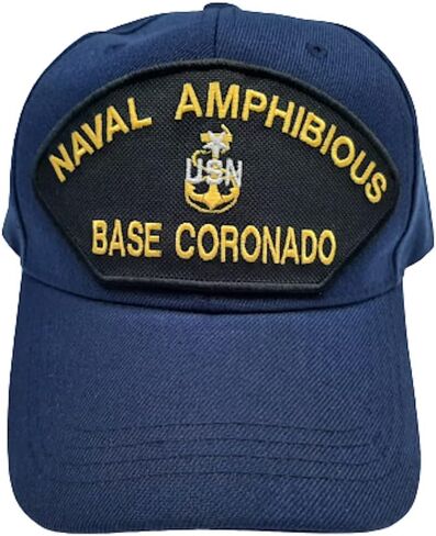 The Patriots Pride Amphibious Base Coronado Mens Baseball Cap Hat Blue Embroidered Patch in Saudi Arabia