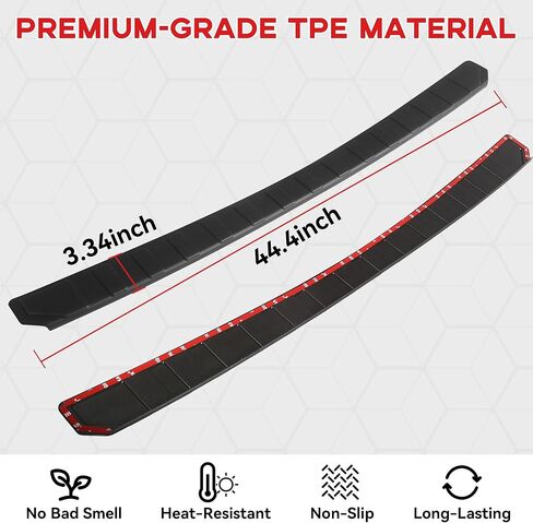 Rear Bumper Protector Fit for Subaru Forester 2025 2026 Matte Black ABS Plastic Trunk Lip Guard Scratch-Resistant Non-Slip Trunk Door Protector Car Accessories in Kuwait
