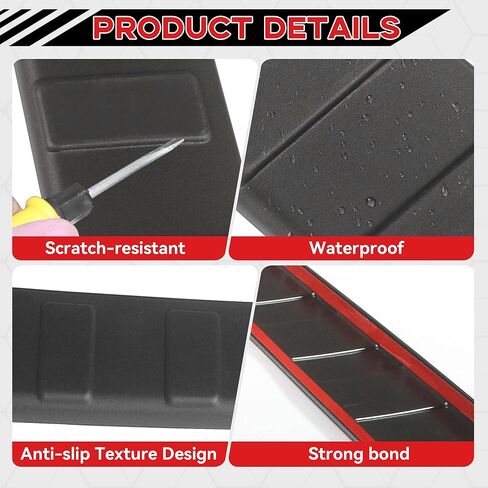 Rear Bumper Protector Fit for Subaru Forester 2025 2026 Matte Black ABS Plastic Trunk Lip Guard Scratch-Resistant Non-Slip Trunk Door Protector Car Accessories in Kuwait