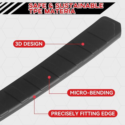 Rear Bumper Protector Fit for Subaru Forester 2025 2026 Matte Black ABS Plastic Trunk Lip Guard Scratch-Resistant Non-Slip Trunk Door Protector Car Accessories in Kuwait