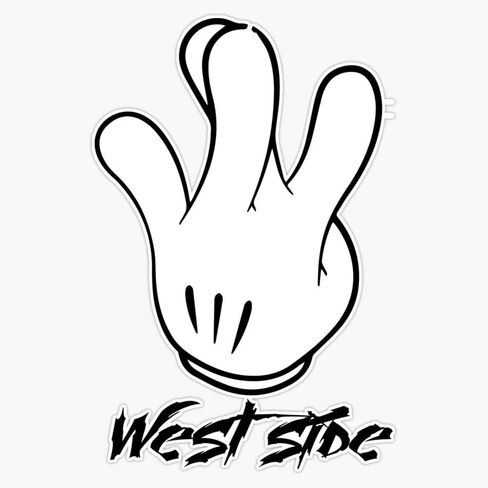West Side Vinyl Waterproof Sticker Decal Car Laptop Wall Window Bumper Sticker 5" in Saudi Arabia