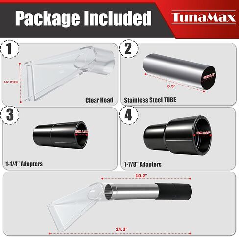 Extractor Tool Hand Wand with Clear Head for Upholstery & Carpet Cleaning, Car Detailing Vacuum Wand for Portable Extractors & Truckmounts | Turn Shop Vac into an Extractor in Kuwait