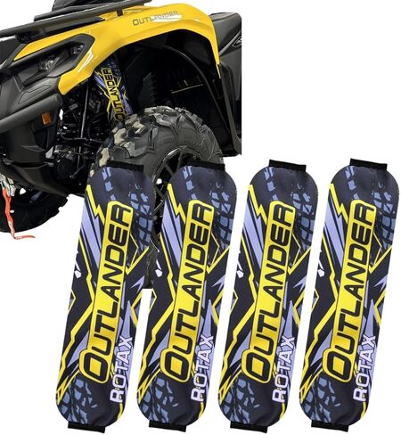 High-Performance ATV Shock Protector Covers Compatible fit for CAN AM CANAM Outlander G3 ROTAX Since 2024 – Durable, Water-Resistant, Easy to Install, Reliable All-Terrain Protection (RED) in Saudi Arabia