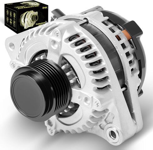 Oktiger Upgraded 3.5L Alternator for Honda Pilot 2016-2022, Odyssey 2018-2023, for Ridgeline 2017-2023, Passport 2019-2023, for Acura Mdx, V6 12V 155A CW 6-Groove Clutch Pulley, OE 31100-5J6-A01 in Kuwait