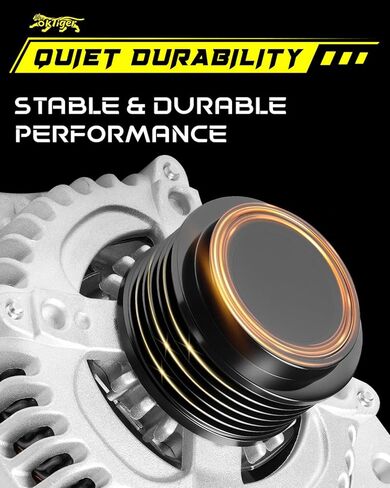 Oktiger Upgraded 3.5L Alternator for Honda Pilot 2016-2022, Odyssey 2018-2023, for Ridgeline 2017-2023, Passport 2019-2023, for Acura Mdx, V6 12V 155A CW 6-Groove Clutch Pulley, OE 31100-5J6-A01 in Kuwait