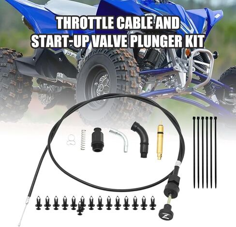 17950-HN5-671 Choke Cable and Starter Valve Plunger Kit, Replacement for Honda TRX350 TRX350FM Rancher 350 Foreman 400, Replaces 16046-HM5-730 DPSCR262 in Saudi Arabia