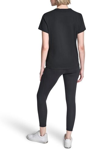 DKNY Women's Short Sleeve Crew Neck Ombre Rhinestone Logo T-Shirt in Saudi Arabia